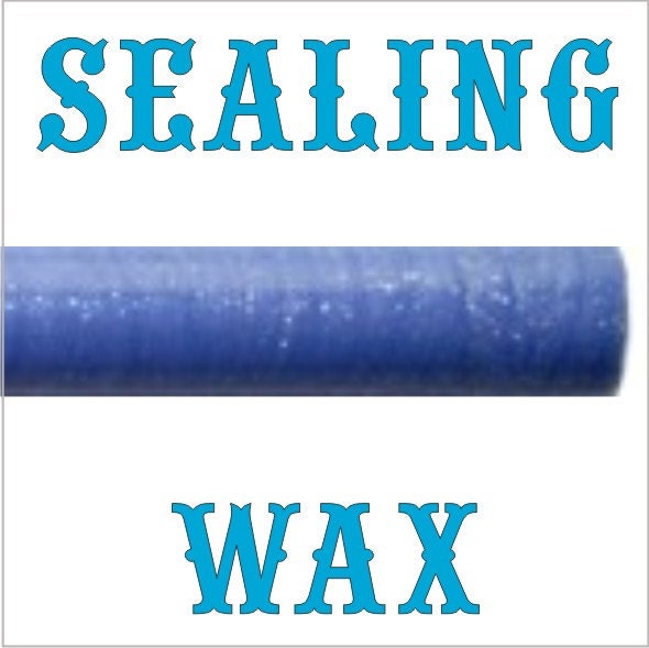 3 Sticks Sparkling Cornflower Blue Waterstons Scottish Traditional Sealing Wax 