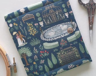 Thread bed/floss keeper 'Emma' from 'Jane Austen at Home'. ORT saver, project pal. Cross stitch, needlework, embroidery threads. 5.5"x 10".