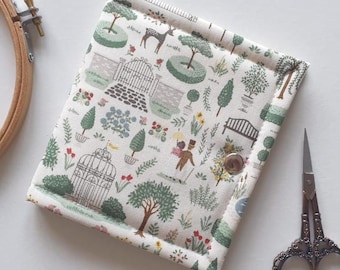 Emma thread bed/floss keeper, Jane Austen at Home. ORT saver, project pal. Cross stitch, needlework, embroidery threads. 5.5"x 10".