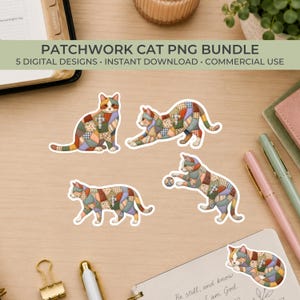 Cat Shirt Design PNG Sublimation Bundle Christian Patchwork Digital Download Commercial License Sticker Printing Quilt Mug DTF Crafting File