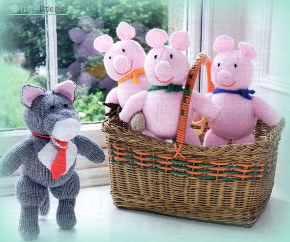 three little pigs stuffed animals