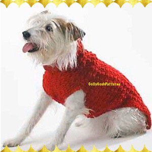 Crochet Pattern for a Cute Style Dog Sweater/Jacket  - Instant Download