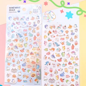 83 delar | MIND WAVE Sea Party Planner Sticker Sheet av konstnären "Orie"