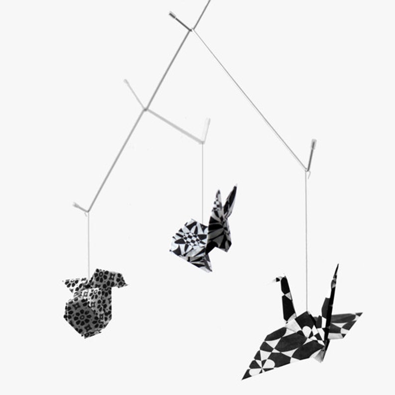 Origami Mobile Japanese Paper Baby Room Kid Room Crib Etsy