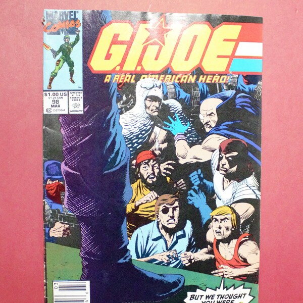 Vintage 1990 GI JOE comic book issue 96 "He's Back!" Cobra Commander Marvel Comics 1990's