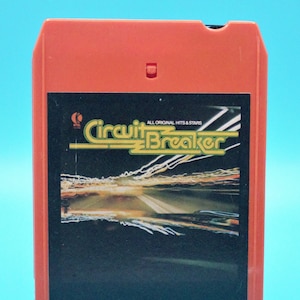 Vintage 1979 Circuit Breaker 8-Track disco compilation mix tape stereo orange cartridge cassette K-Tel Records 1970s Disco Rock Pop