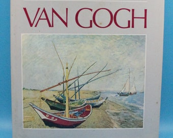 Vintage fine art book Van Gogh biography and history illustrated full color prints hardcover Gruppo Italy 1988