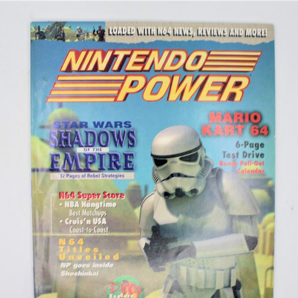 Nintendo Power 1997 issue Star Wars Shadows Empire Mario Kart 64 Donkey Kong Country 3 Vol 92 NES N64 Game Boy vintage video game magazine