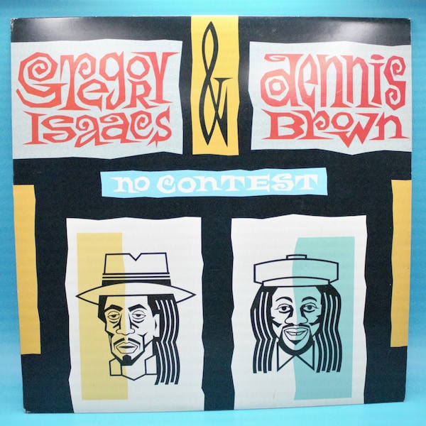 Vintage Vinyl Gregory Isaacs & Dennis Brown No Contest album reggae 12" LP original recording VP Records Jamaica