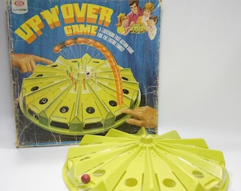 Vintage 1970 Up N' Over game in box gameboard Ideal Toys 1970s