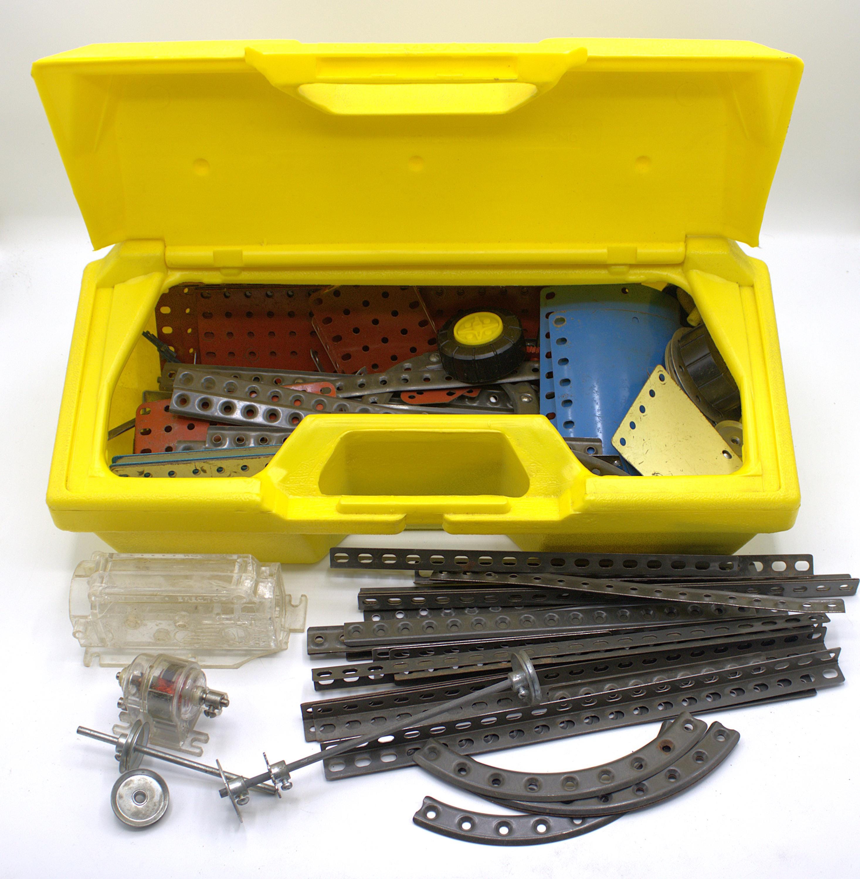 Erector Set Electric Motor Vintage 70s Erector Set Steel Construction