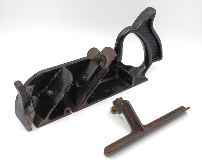 Vintage Duplex Rabbet Plane Dual Blade Planer Woodworking Tool Cast ...
