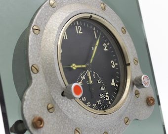 Vintage MIG-29 Clock Authentic Soviet USSR Fighter Jet Cockpit