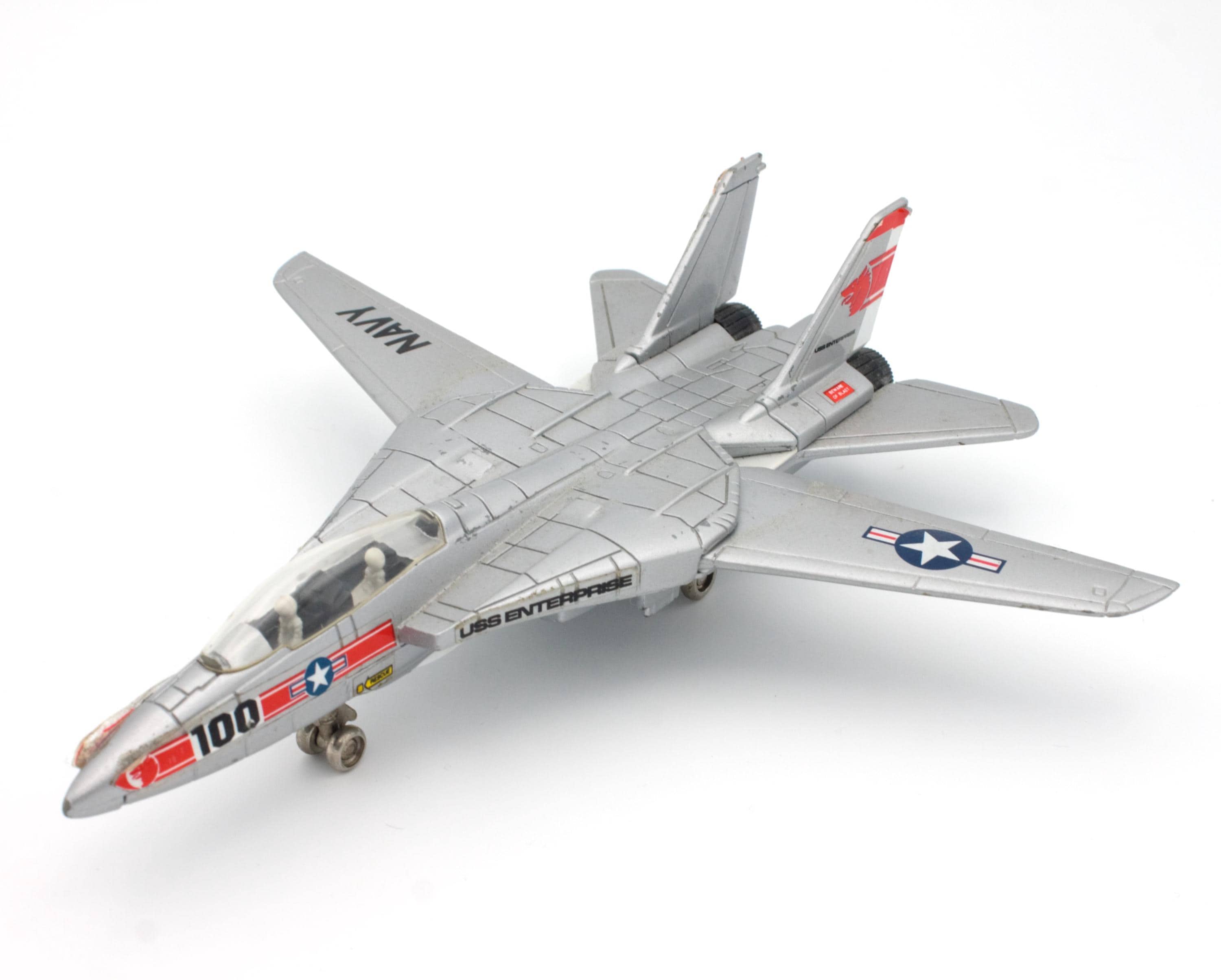 Vintage 1980s Ertl F 14 Tomcat Die Cast Metal Force One Military Warplane Series Miniature Replica Model Aircraft Top Gun Grumman Fighter Etsy