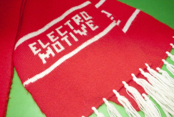 Vintage Electro Motive scarf diesel train enginee… - image 6