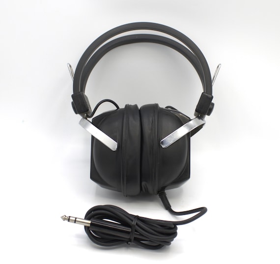 Vintage 70s Audatron WH13 Stereo Headphones Big Chunk Soft Seal
