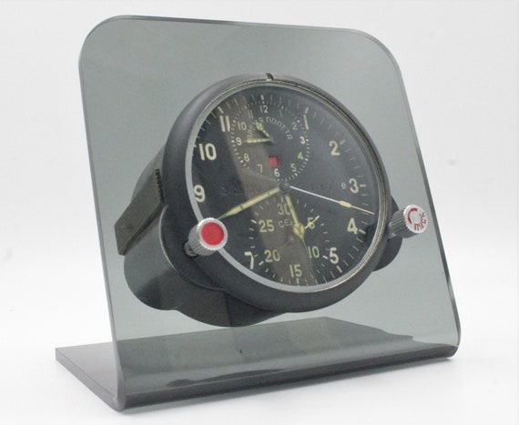 Vintage MIG-29 Clock Authentic Soviet USSR Fighter Jet
