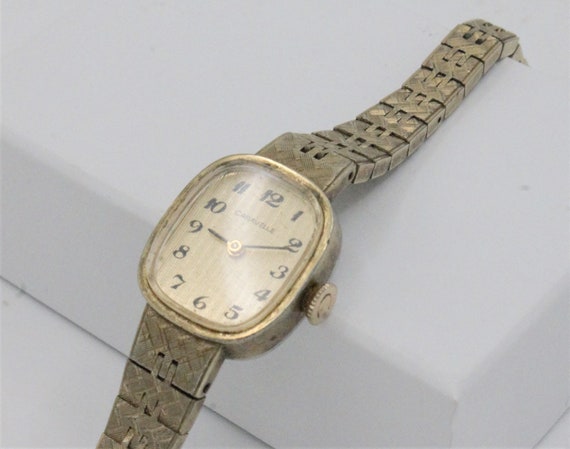 Vintage Caravelle ladies gold tone wristwatch del… - image 6