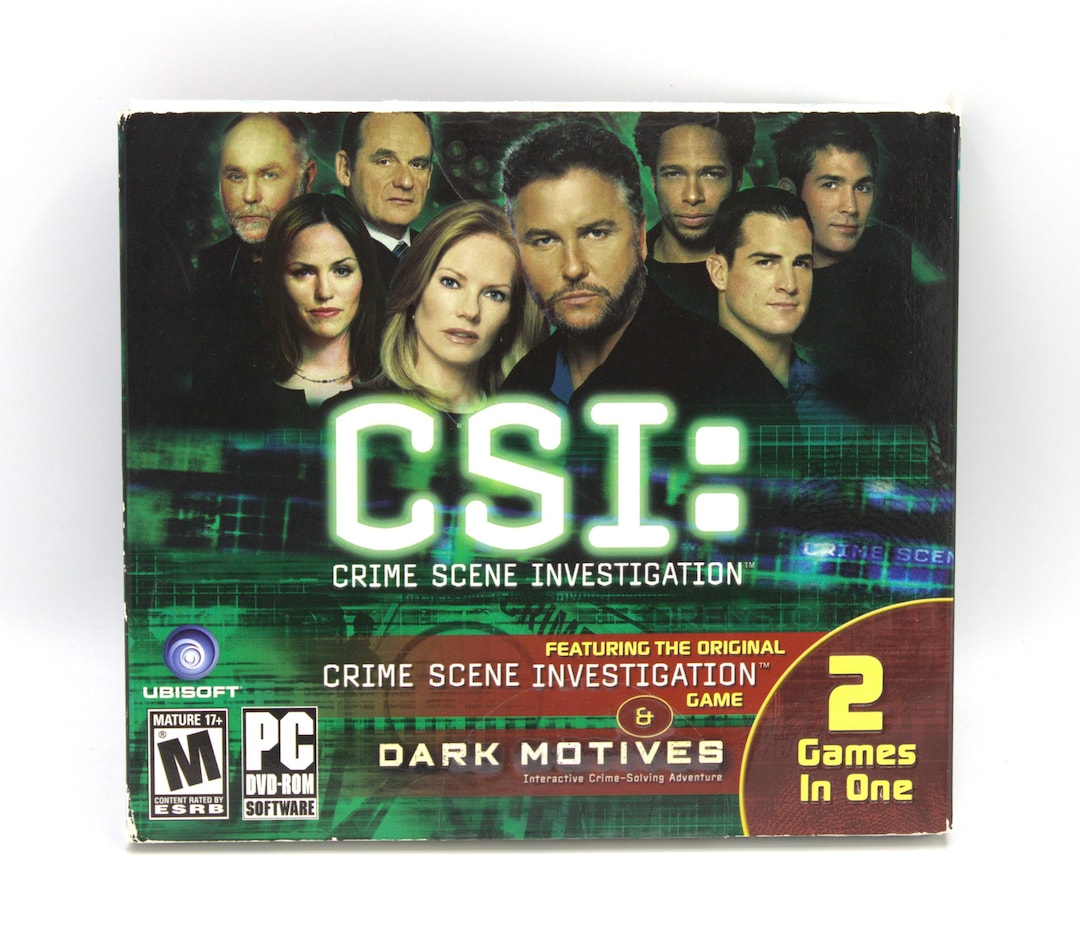 Vintage 2004 CSI: Crime Scene Investigation PC Video Game 2-game Set ...