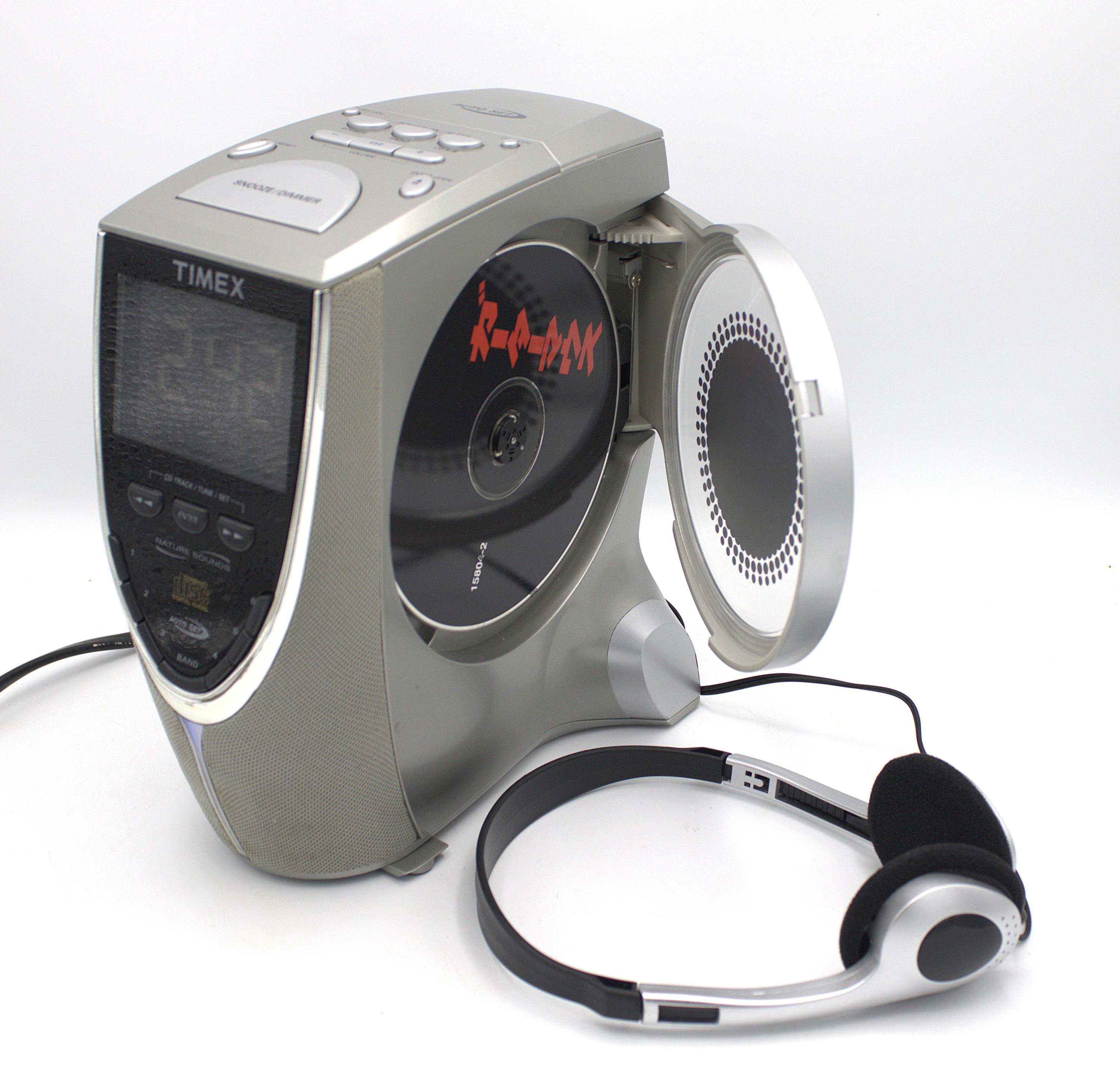 【OMMO】W FACE SHAGGY CD グレー Philips Magnavox AZ1025 Portable Boombox CD Cassette Player AM/FM