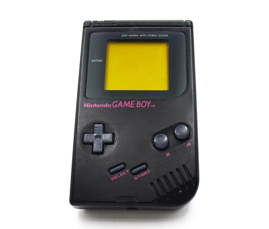Game Boy Original DMG-01 – Replacement REAL GLASS Screen Lens – Black – 1989 Style