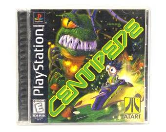 Vintage PlayStation Game Centipede 1999 classic arcade adventure video game Hasbro Atari Interactive