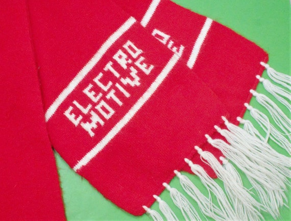 Vintage Electro Motive scarf diesel train enginee… - image 7