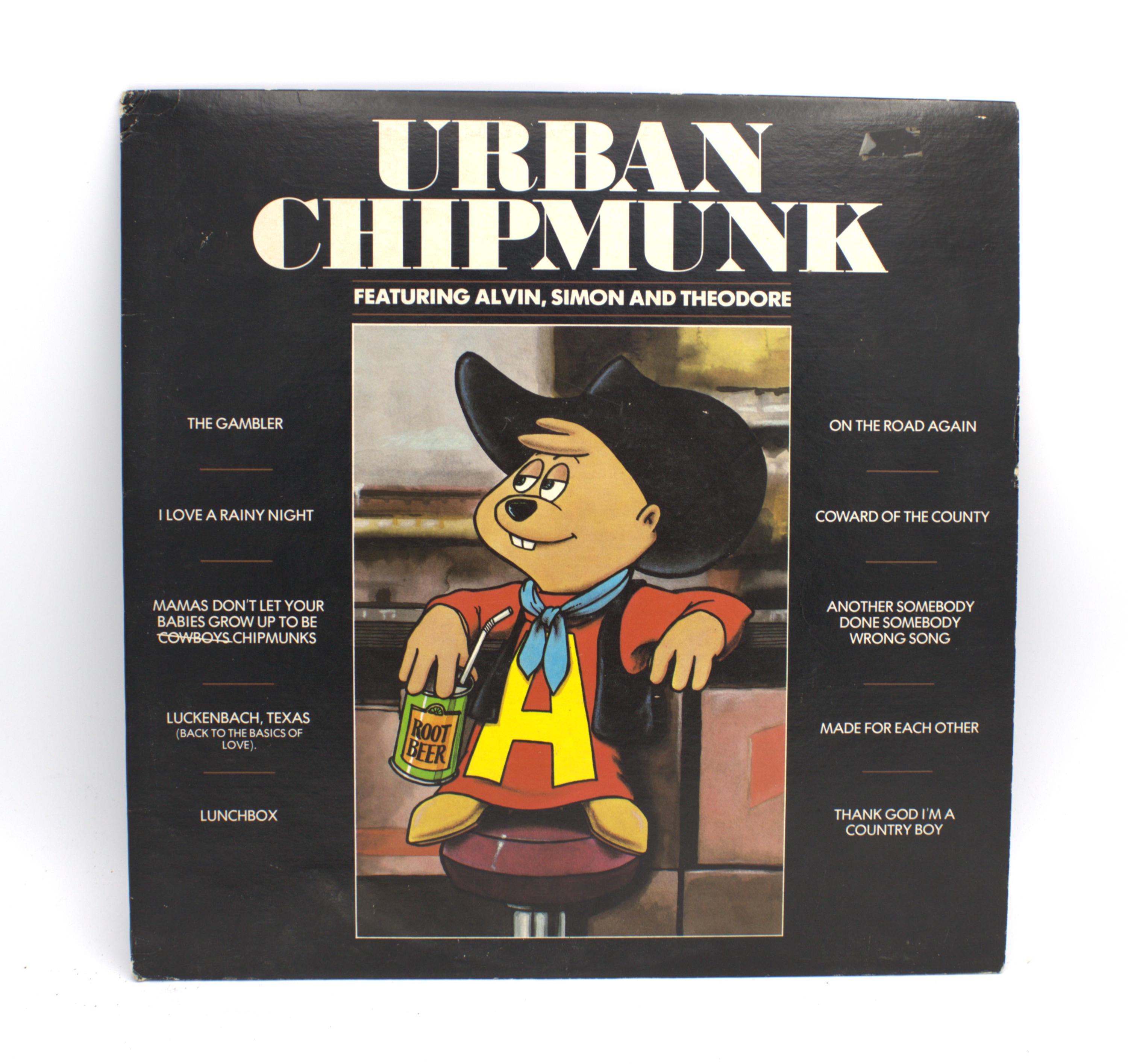 Vintage Vinyl Urban Chipmunk 1981 Album Alvin and the Chipmunks
