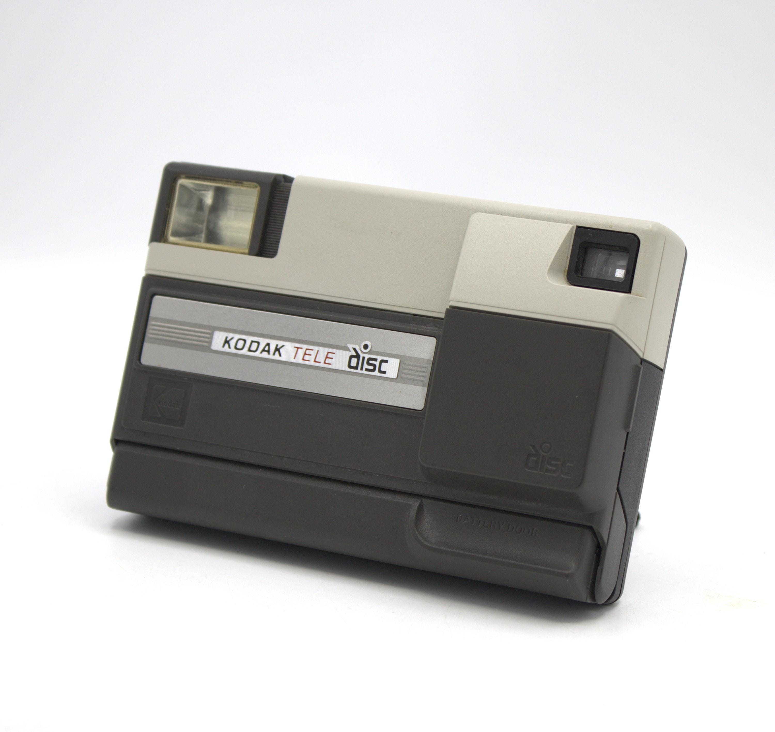 Vintage 1970s Kodak Tele-disk Disc Film Camera Built in Flash