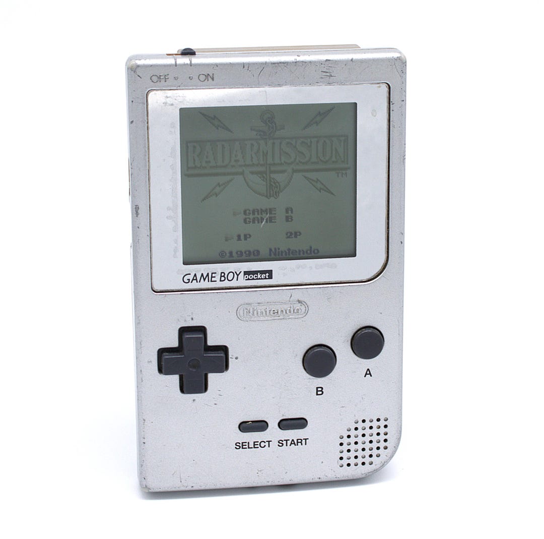 Vintage Nintendo Game Boy Pocket Handheld Video Game Console