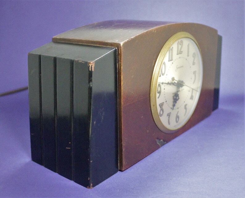 Vintage Westminster Chime Clock Electric Mid Century Art Deco Etsy