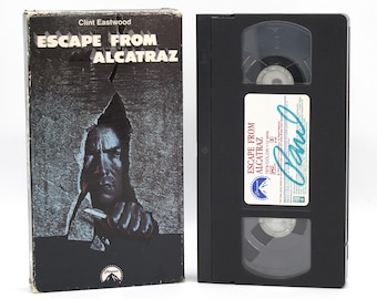 Vintage VHS Escape From Alcatraz 1979 Film Clint Eastwood Hi-fi