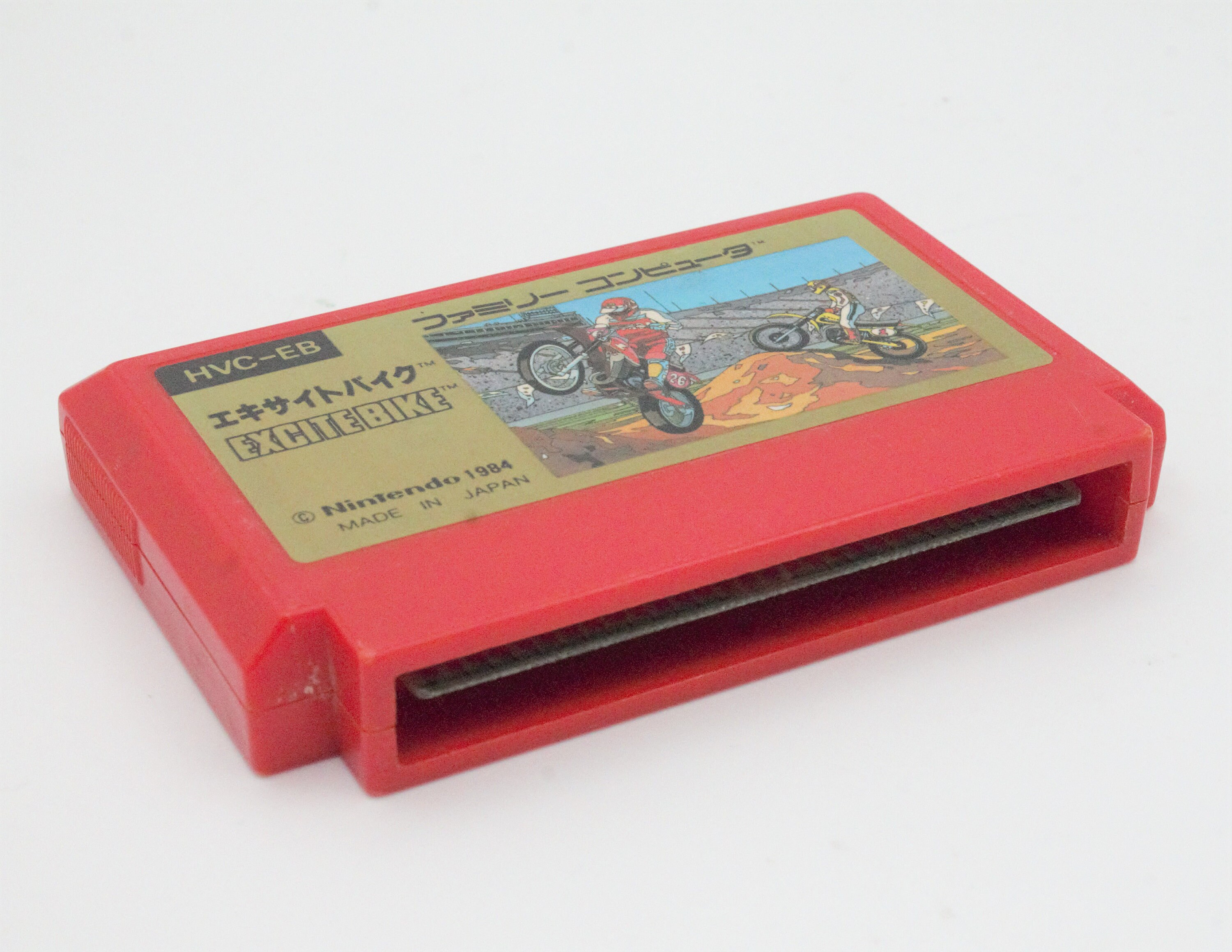 Vintage Nintendo video game Excite Bike for Famicom console