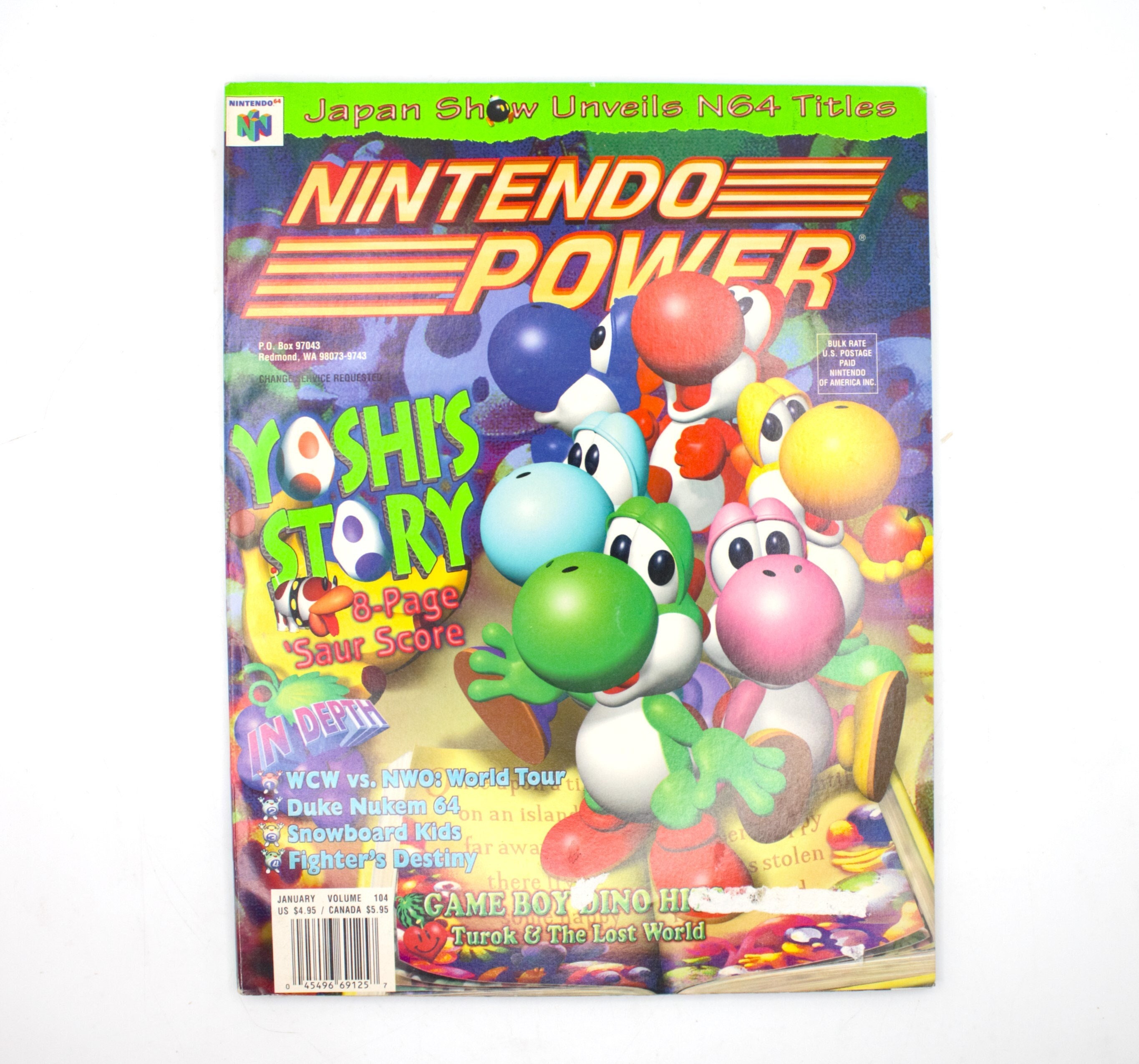 Nintendo Power 1998 Issue Yoshi's Story Duke Nukem WCW Diddy Kong