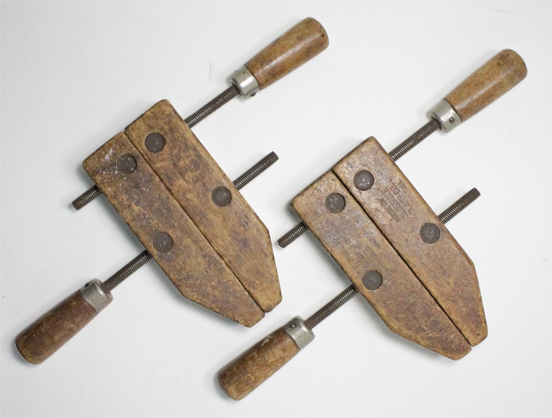 Vintage Pony Wood Clamp Pair 2 Handscrew Wooden Etsy