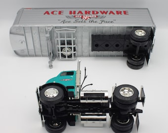 Vintage 1954 GMC semi-truck transport with Great Dane box trailer die cast  metal model replica 1:25 scale Ace Hardware