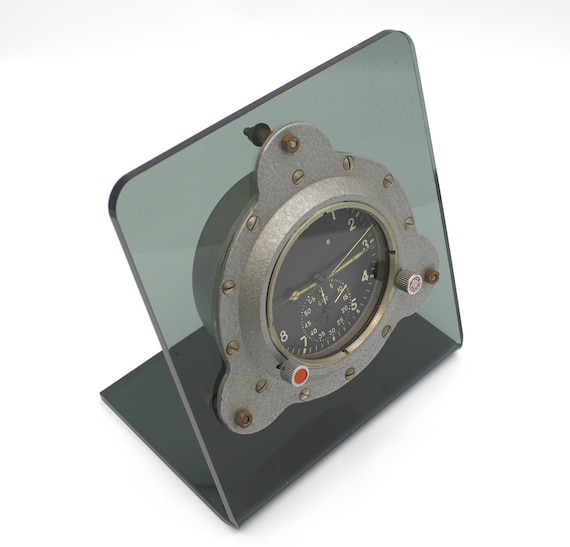 Vintage MIG-29 Clock Authentic Soviet USSR Fighter Jet Cockpit