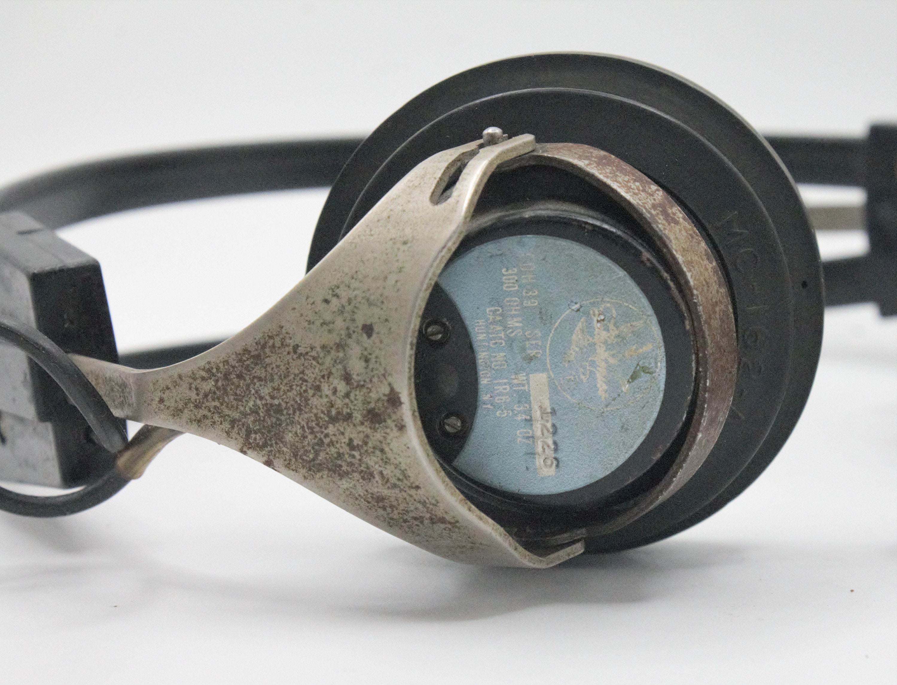Vintage WW II Pilots Headset Fighter Bomber 1940s US Airfoce
