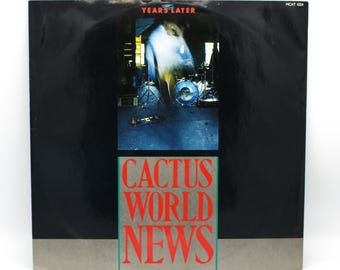 Vintage 1980s vinyl Cactus World News 12" single Years Later 1986 import original recording stereo LP 45rpm MCA Records