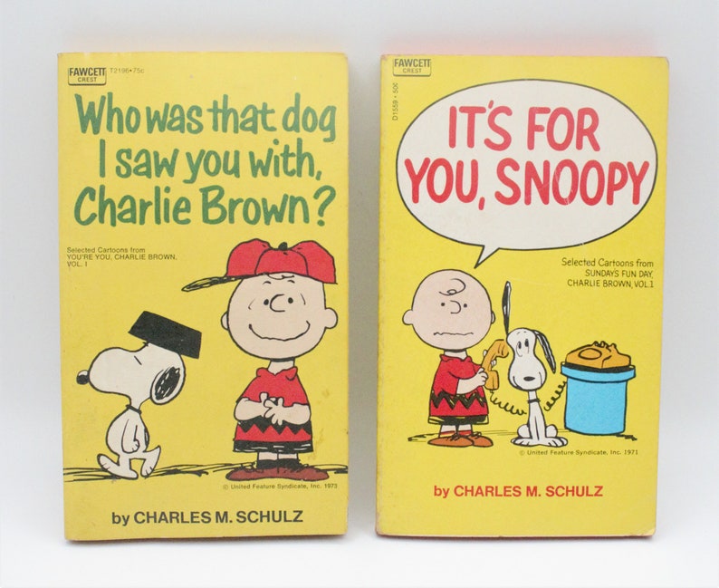 Vintage 1970s Snoopy Charlie Brown Comic Book Collection Set Etsy