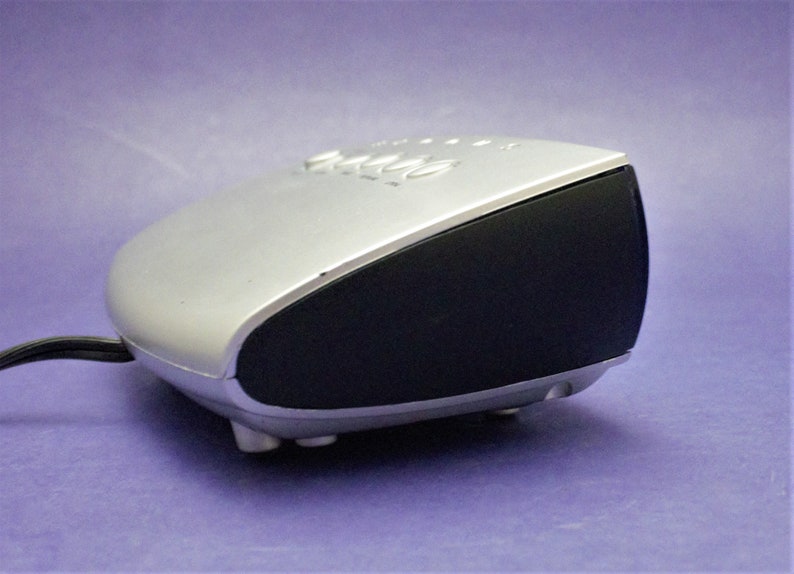 Vintage Digital Alarm Clock Blue Light LED Lit Display Silver Etsy