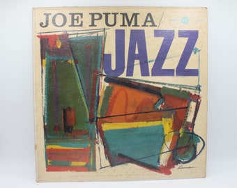 Vintage 1950s vinyl Joe Puma Jazz album Quartet and Trio original 12" LP recording Jubilee Records 1958