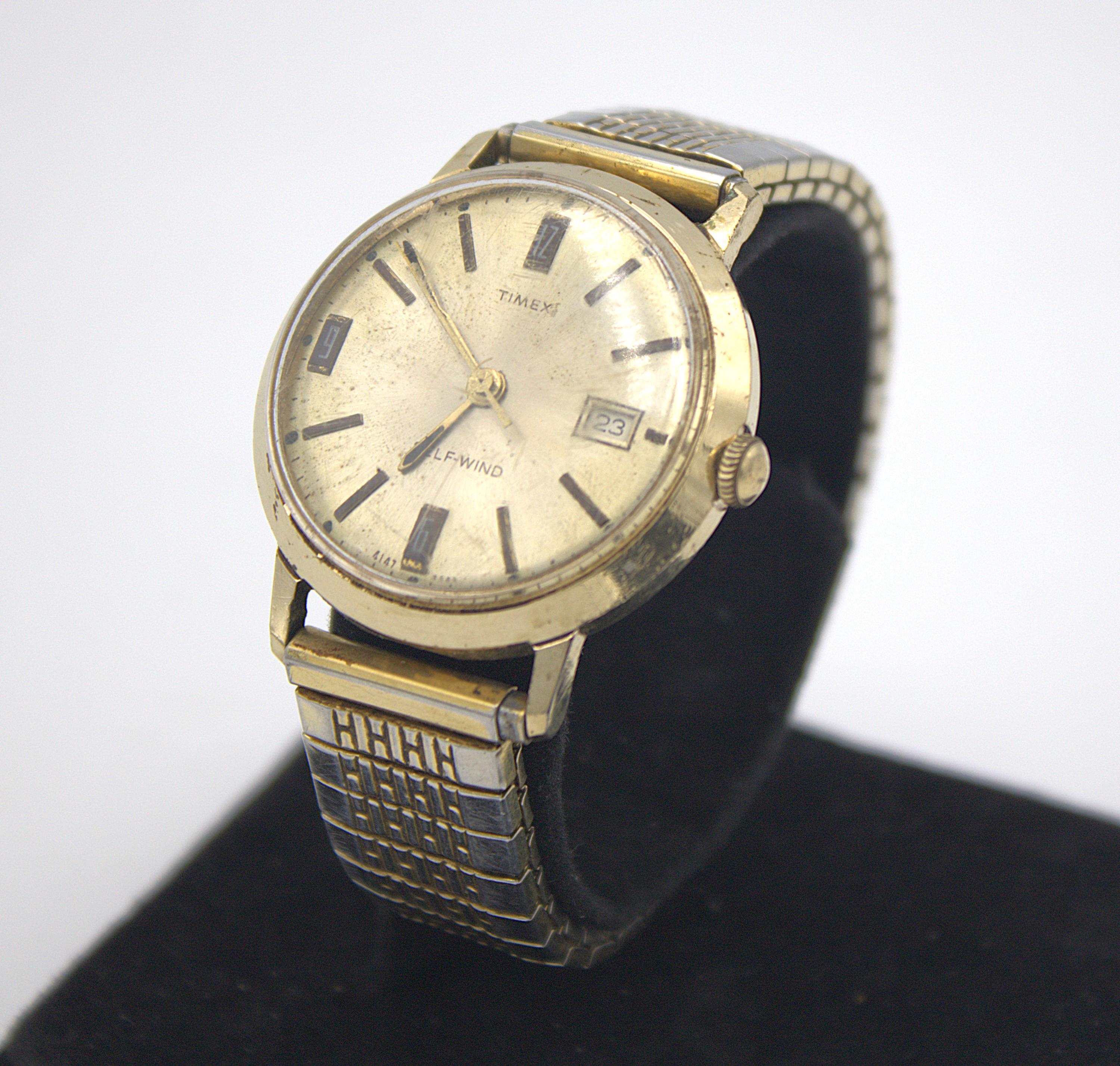 Vintage Timex Self Winding Watch Spring Wound Mechanical Vintage Timex Self Winding Watch Spring Wound Mechanical