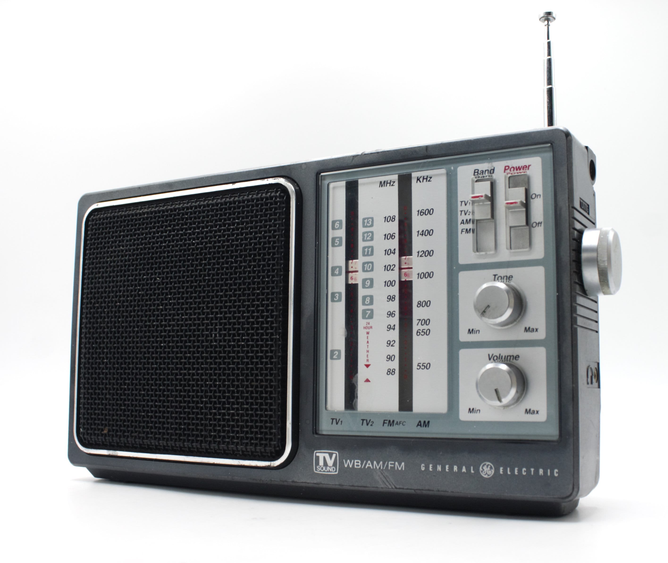 Vintage General Electric Radio AM/FM Receiver TV Sound Mobile Audio ...