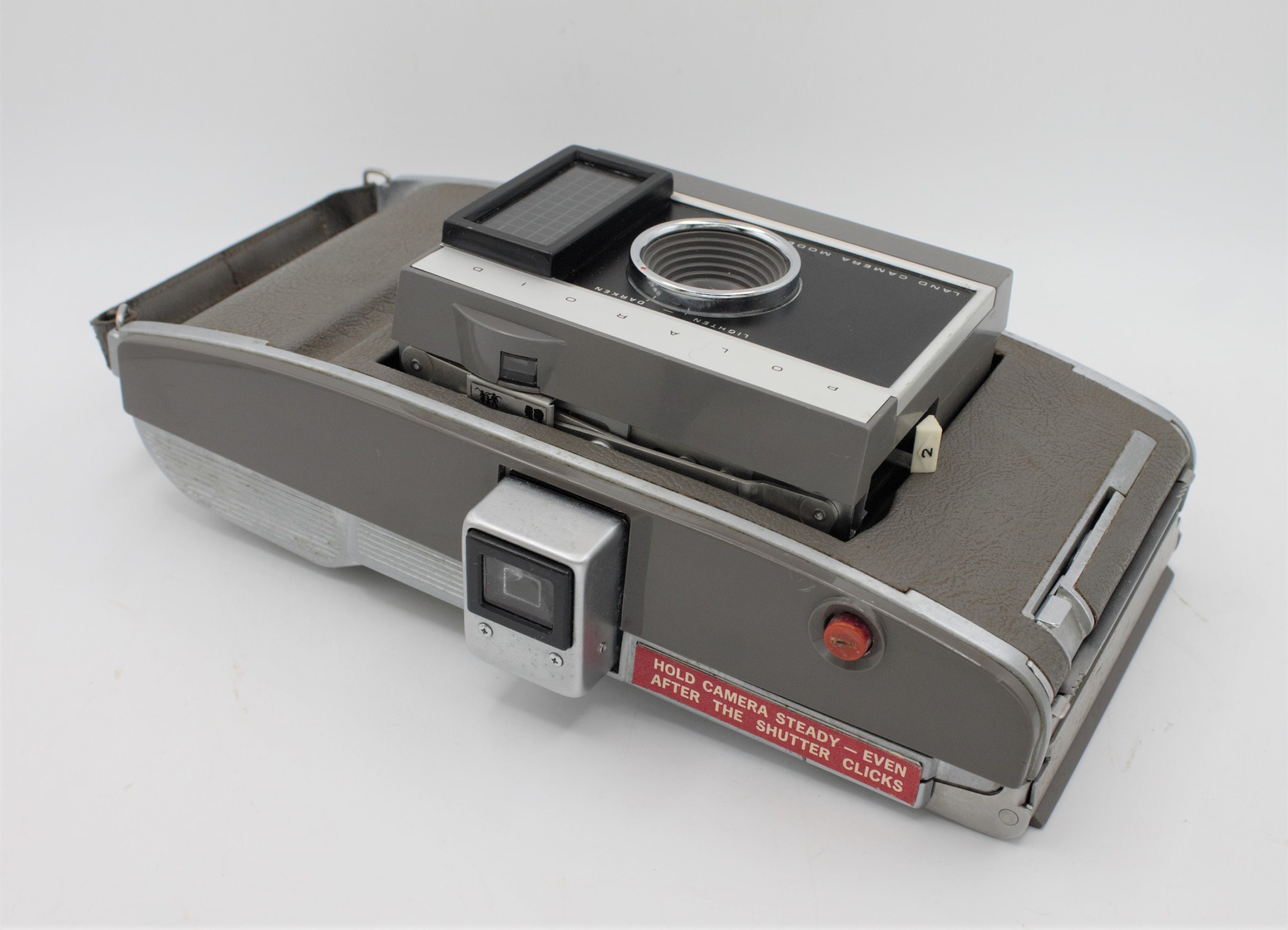 Vintage 1960s Polaroid Land Camera Accordion Folding Light