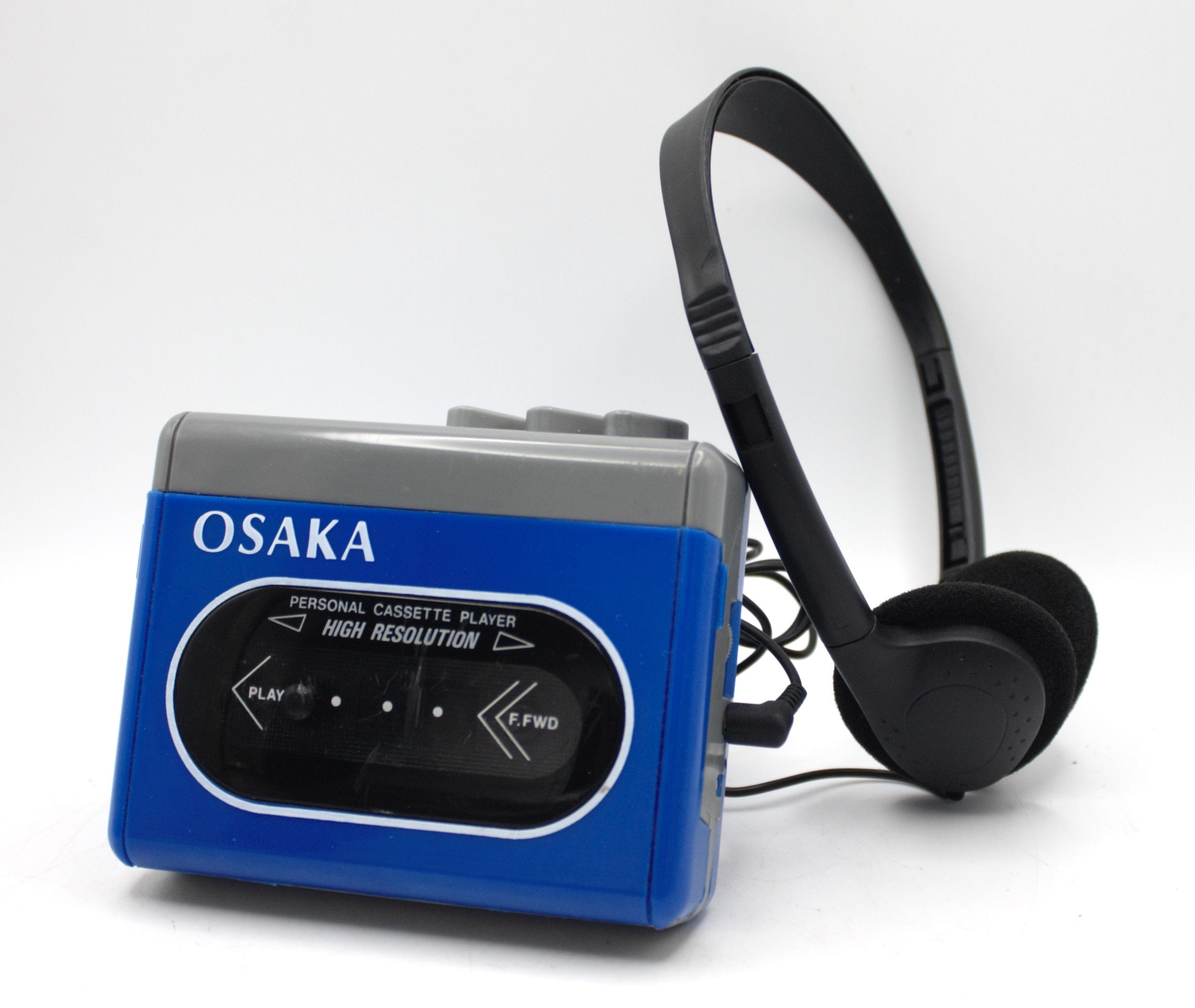 Vintage 1980s Personal Stereo Cassette Tape Player Bright Vintage 1980s Personal Stereo Cassette Tape Player Bright
