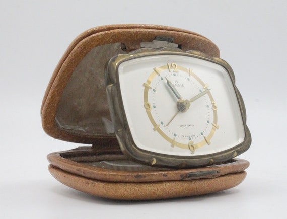 Vintage Apollo Reloj Despertador, de Mesilla, Alarm Mecánico U. S. A Retro