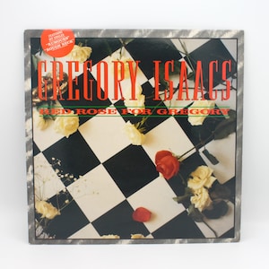 Vintage vinyl Gregory Issacs 1988 Red Rose for Gregory 12&quot; stereo LP RAS Records