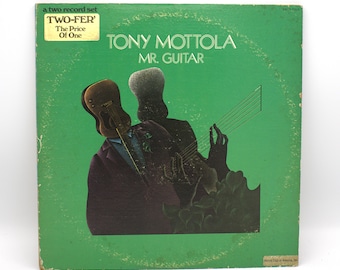 Vintage 1970s vinyl Tony Motola Mr. Guitar album 1973 2 record set original recording 12" stereo LP ABC Records