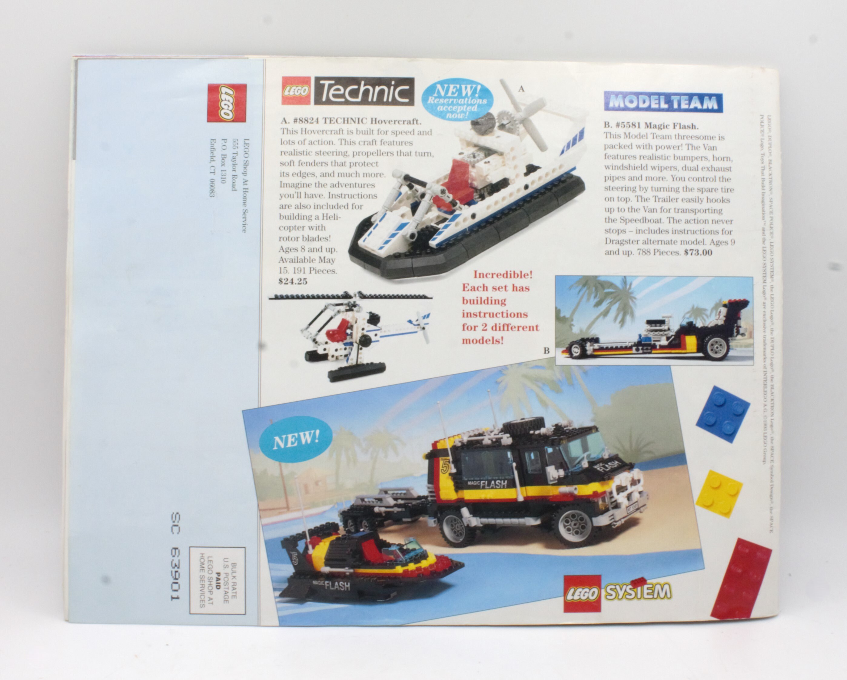 Vintage 1993 Lego Catalog Shop at Home Imagination Book Large